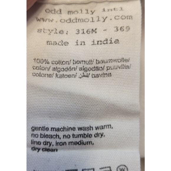 Odd Molly White Lace Mini Dress Slip L Y2K Cottagecore Soft Witch Festival - Picture 10 of 10